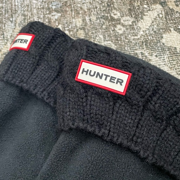 Hunter Women’s 6 Stich Boot Socks Black Size Large Long - Picture 2 of 3